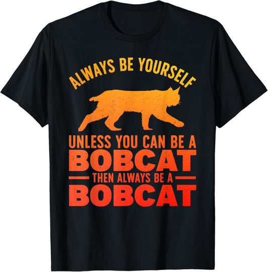 Cute Bobcat Art For Men Women Kids Lynx Animal Bobcat Lover T-Shirt