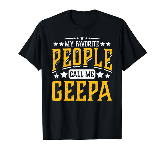 My Favorite People Call Me Geepa Grandpa Cool Vintage T-Shirt