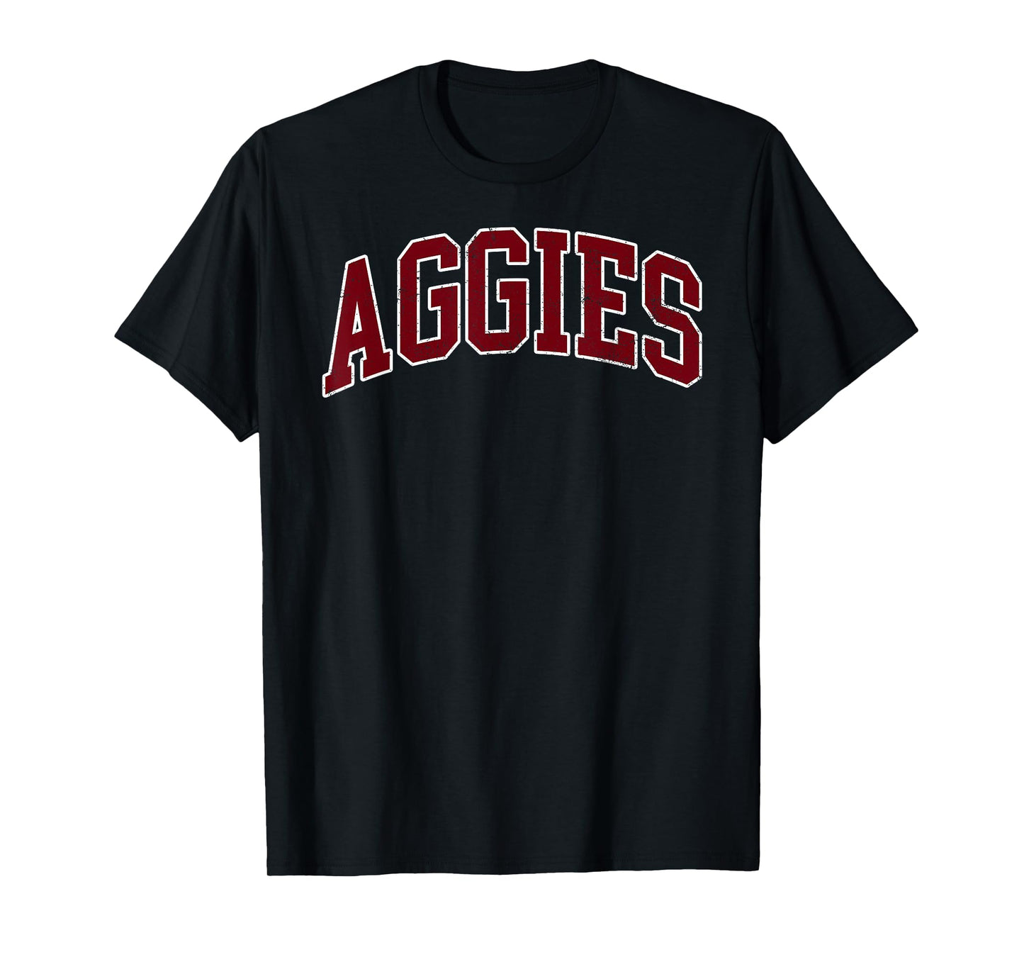 Retro Personalized Aggies-Red T-Shirt