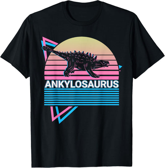 Ankylosaurus Dinosaur Retro T-Shirt
