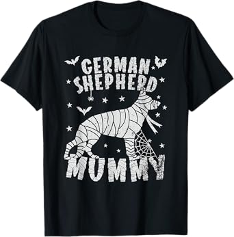 German shepherd Mummy - Halloween T-Shirt