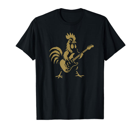 Rock Out Highland Rooster / Chicken Cool Band Music Lovers T-Shirt