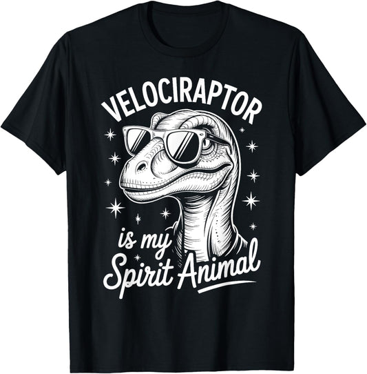 Velociraptor Spirit Animal Dinosaur Funny Velociraptor T-Shirt