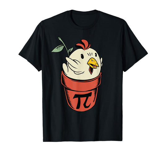 Chicken Pot PI Day Men Women Kids Math funny teacher T-Shirt
