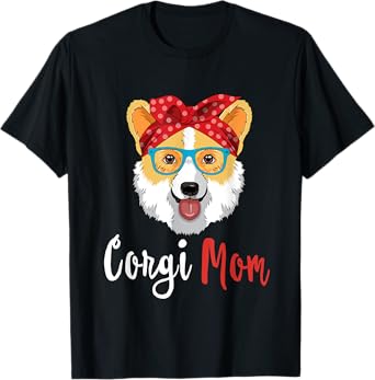 Corgi Mama Shirt Puppy Mom Dog Mama Lover Gift T-Shirt