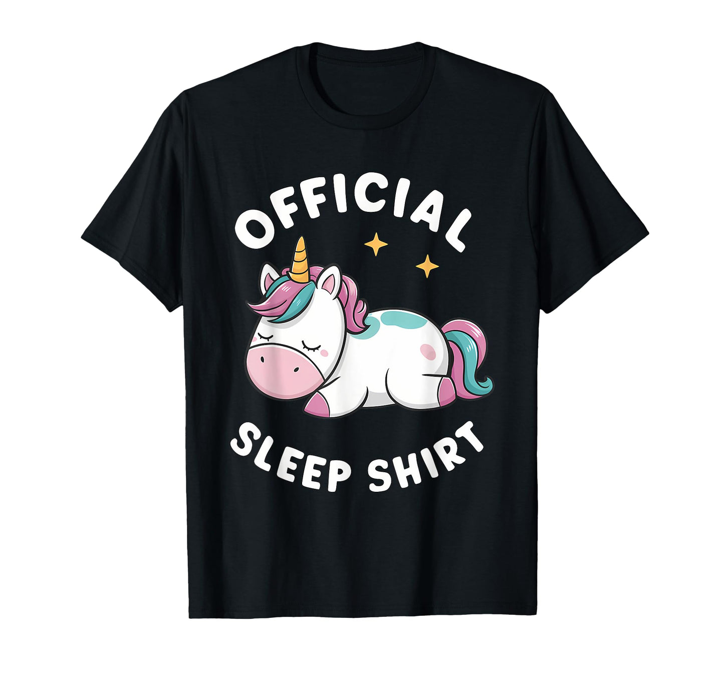Official Sleep Shirt Unicorn Pajamas Nightgown T-Shirt