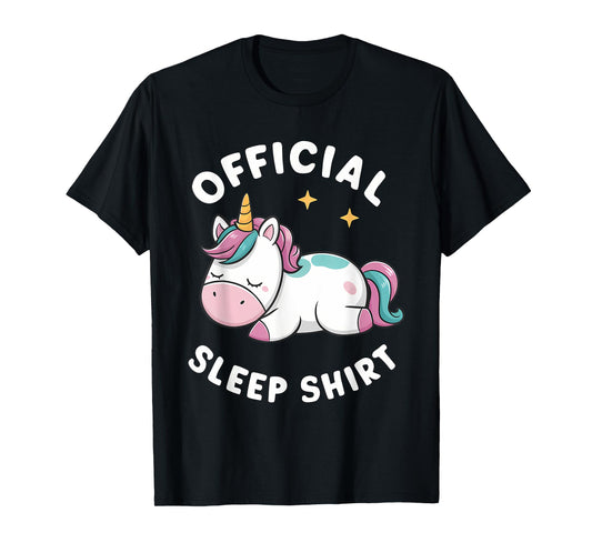 Official Sleep Shirt Unicorn Pajamas Nightgown T-Shirt