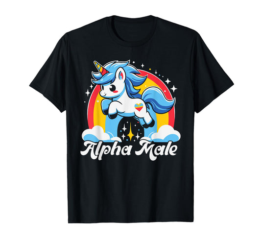 Unicorn Alpha Male Funny Unicorn Lover T-Shirt