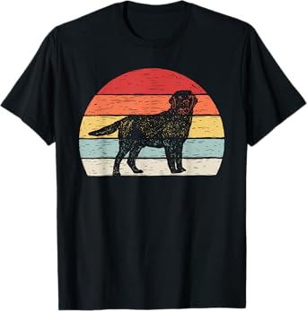 Vintage Retro Labrador Retriever Dog T-Shirt for Men Women Girls Kids