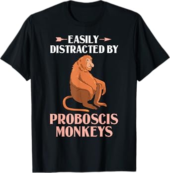 Proboscis Monkey Funny Long Nosed Monkeys T-Shirt