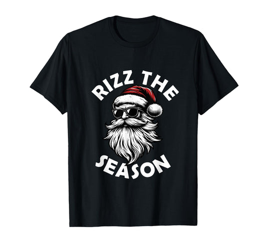 Rizz the Season Funny Santa Christmas T-Shirt