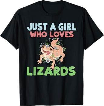 Just a Girl who loves Lizards Reptile Keeper T-Shirt