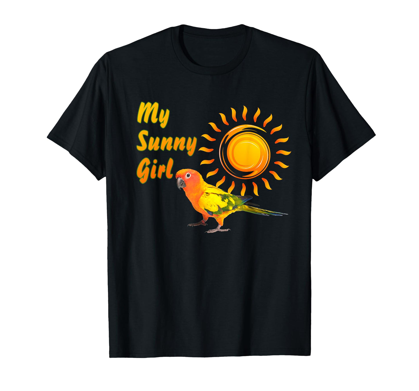 Sun Conure Parrot Sunny Sunshine Girl T-Shirt