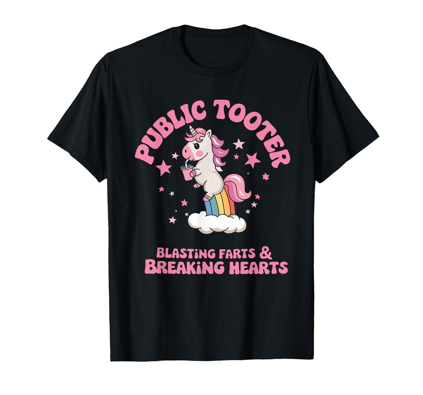 Public Tooter Embarrassing Unicorn Funny Inappropriate Meme T-Shirt