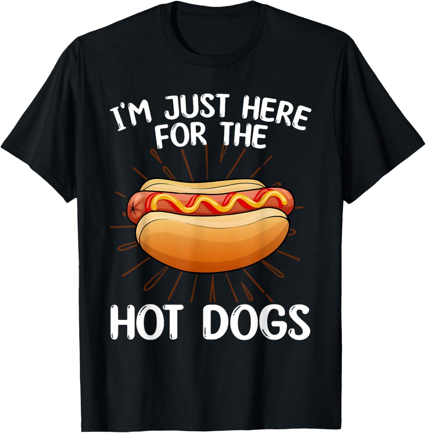 Funny Hot Dog Art For Men Women Kids Hot Dog Stand Hot Dog T-Shirt