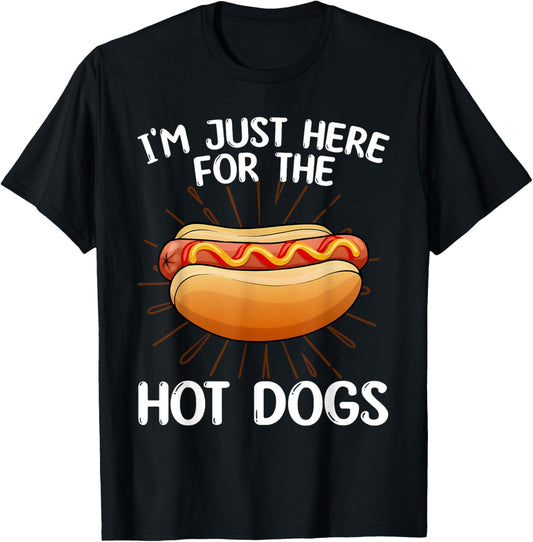 Funny Hot Dog Art For Men Women Kids Hot Dog Stand Hot Dog T-Shirt