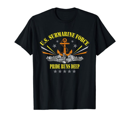 USA Submarine Force Silent Service Patriotic Veterans Day T-Shirt
