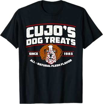 Cujo's-Dog Treats All Natural Flesh Flavor Since 1983 Men Women T-Shirt