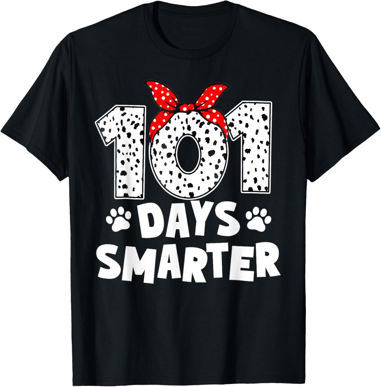 Dog Happy 101 Days School 100 Days Smarter Teacher Student T-Shirt