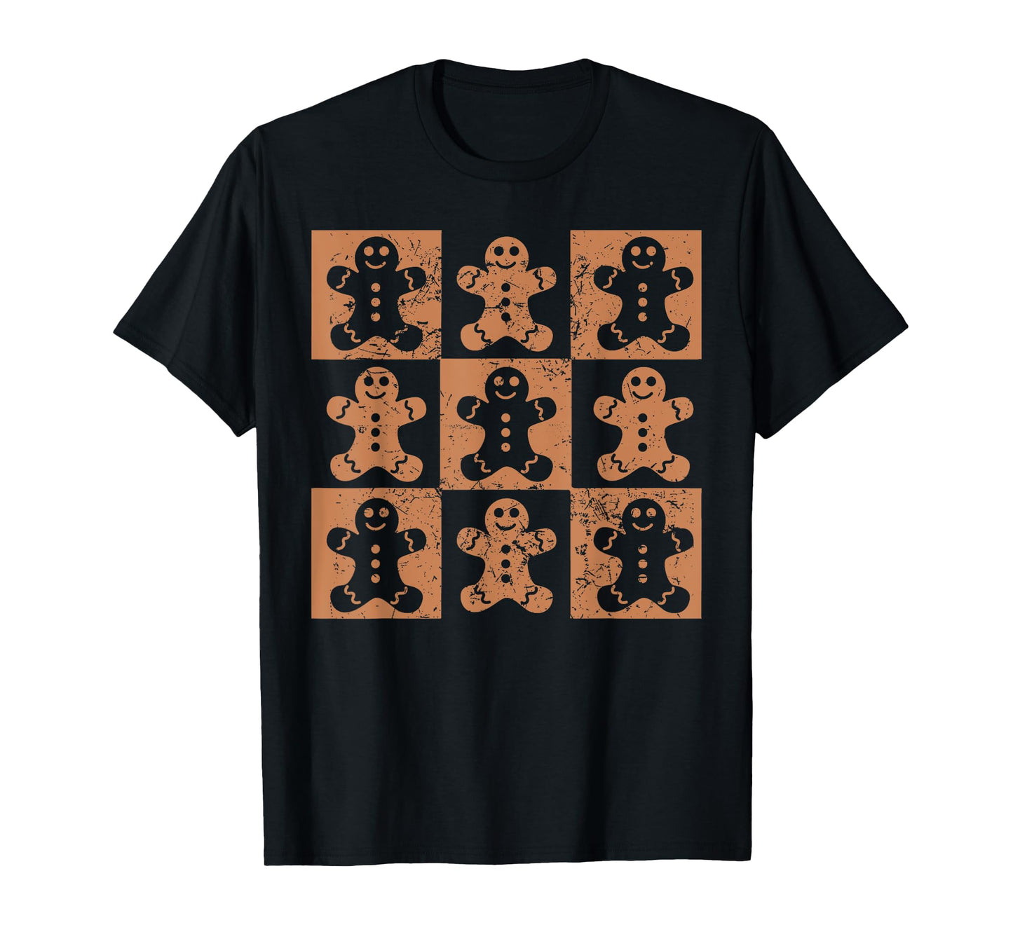 Vintage Christmas Gingerbread Man Cookie Baking Xmas Holiday T-Shirt