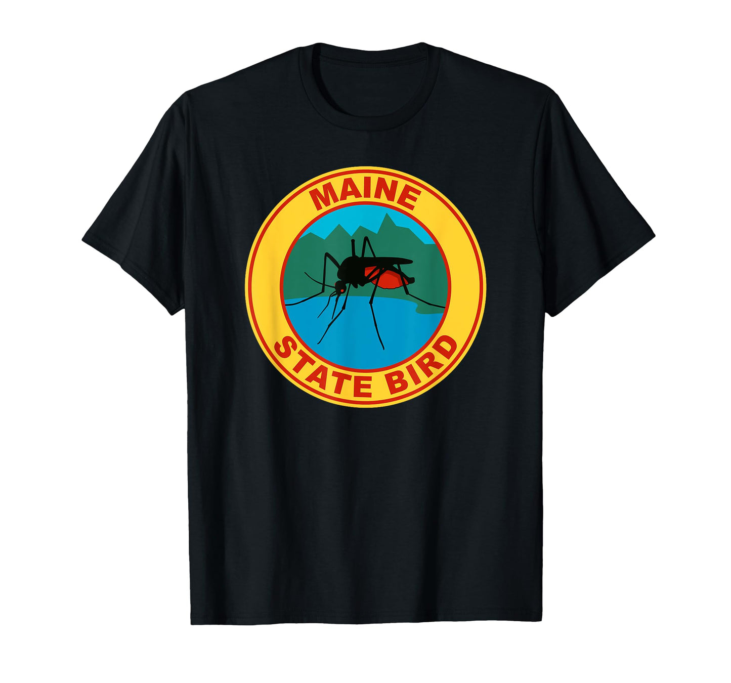 Funny Maine Mosquito State Bird T-Shirt