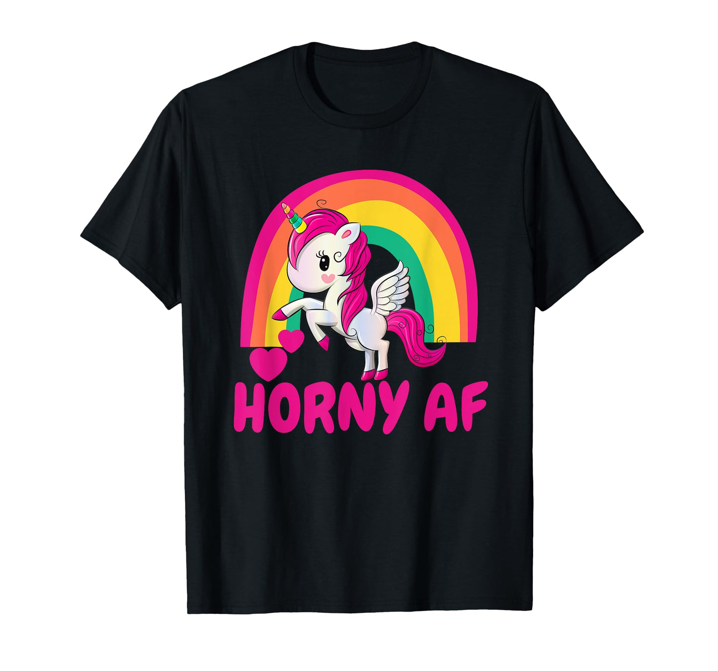 Horny AF Pink Unicorn T-Shirt