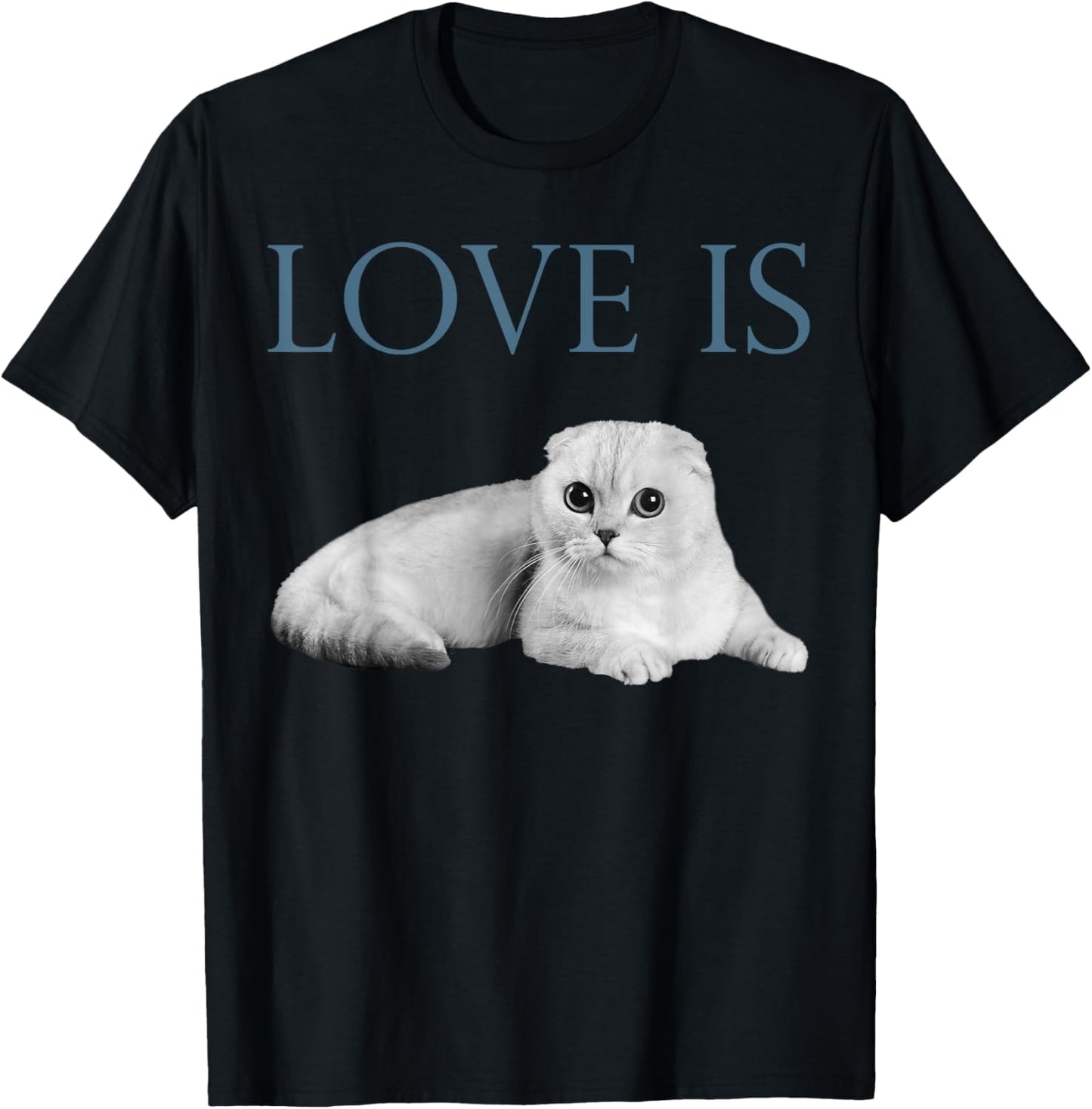 Love Is Scottish Fold Cat T-Shirt