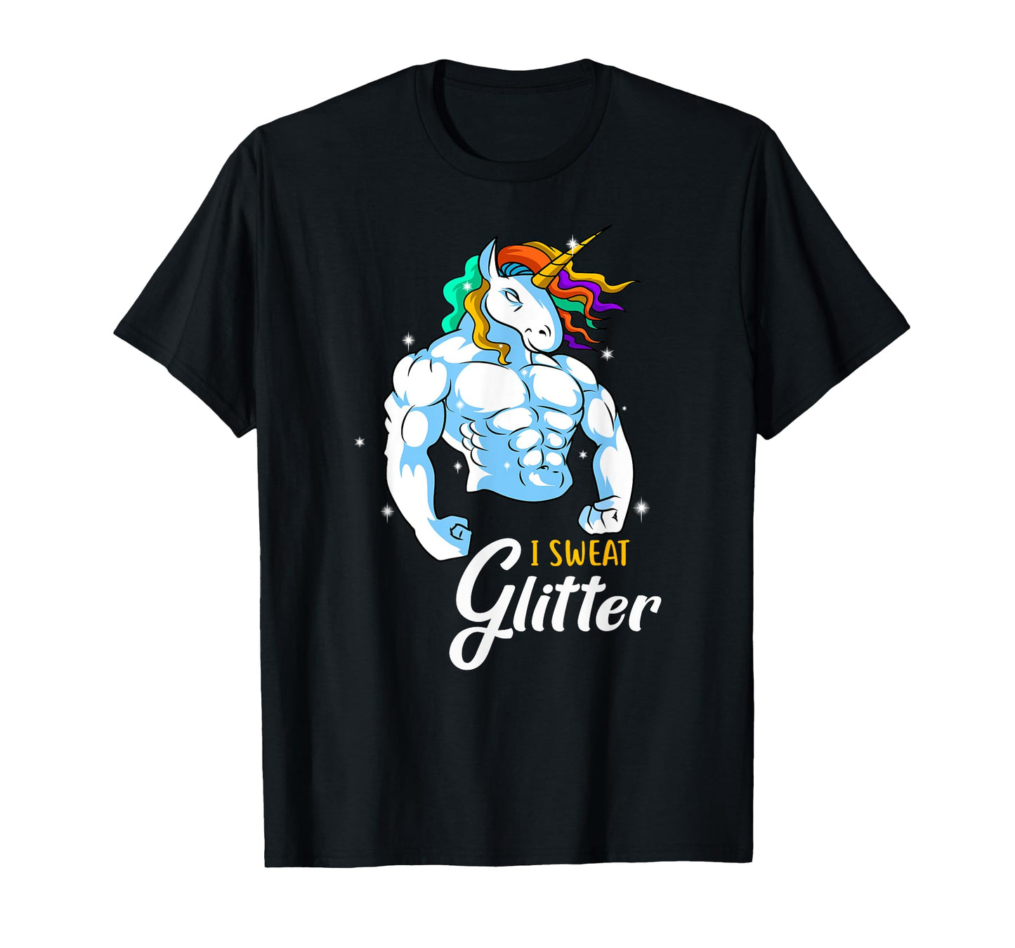 Weightlifing Barbell - Funny Workout Weightlifting Unicorn T-Shirt