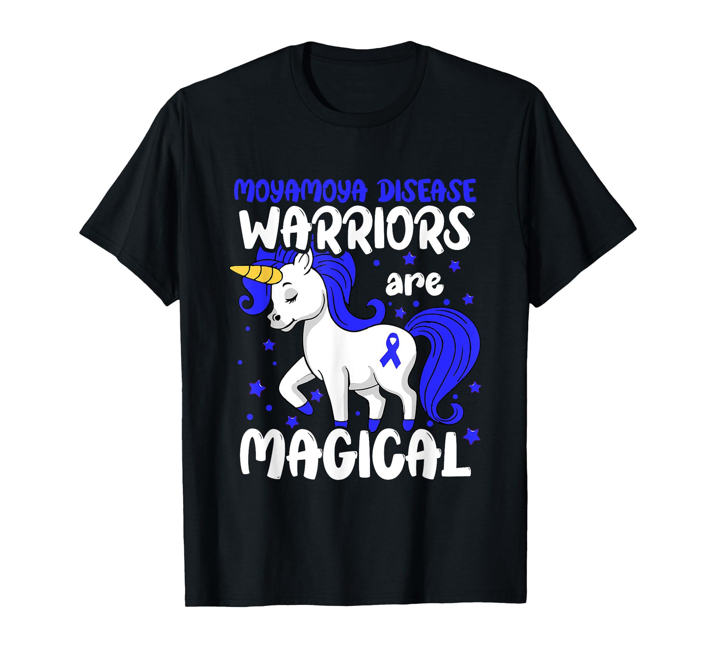 Moyamoya Disease Warrior Blue Moyamoya Disease Awareness T-Shirt