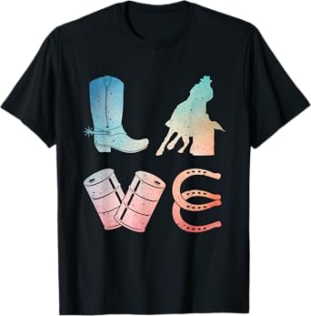 Funny Barrel Racing Design For Men Women Rodeo Barrel Racer T-Shirt