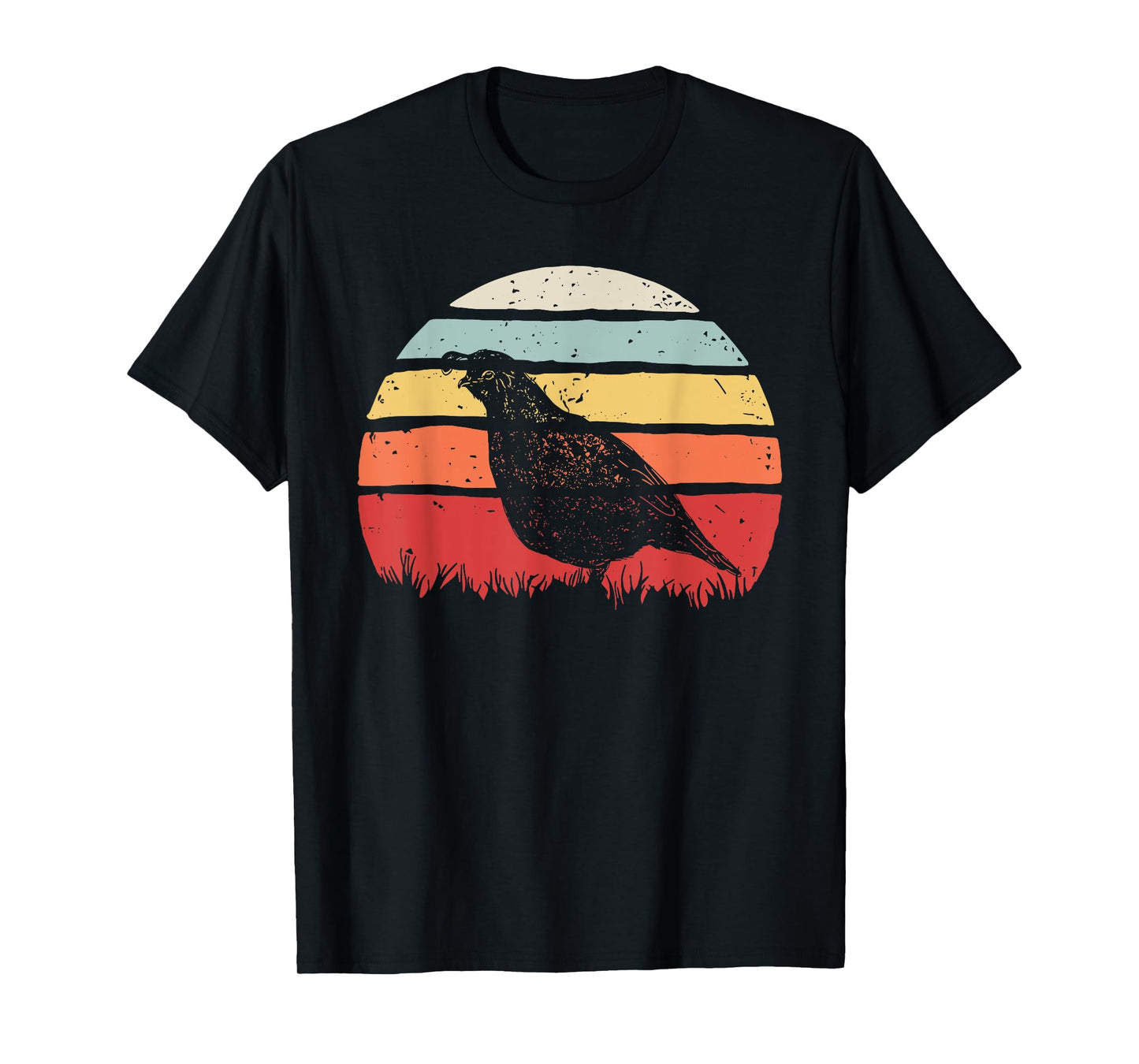 Vintage Retro Quail Bird T-Shirt