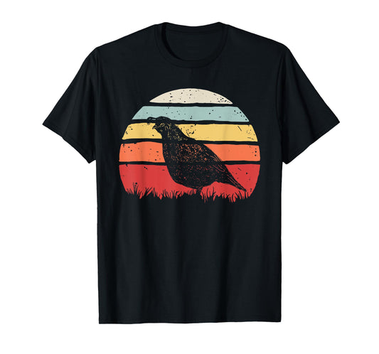 Vintage Retro Quail Bird T-Shirt