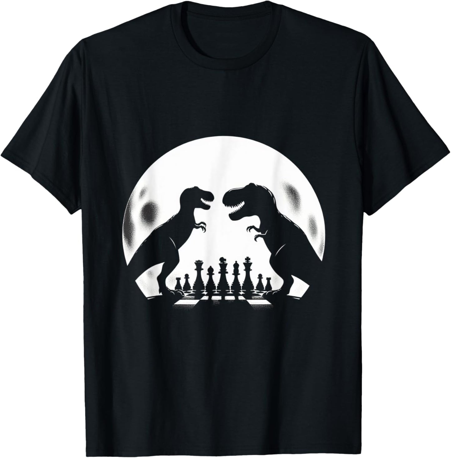 Funny Dinosaur T-Rex Chess Player Board Game - Chess T-Shirt