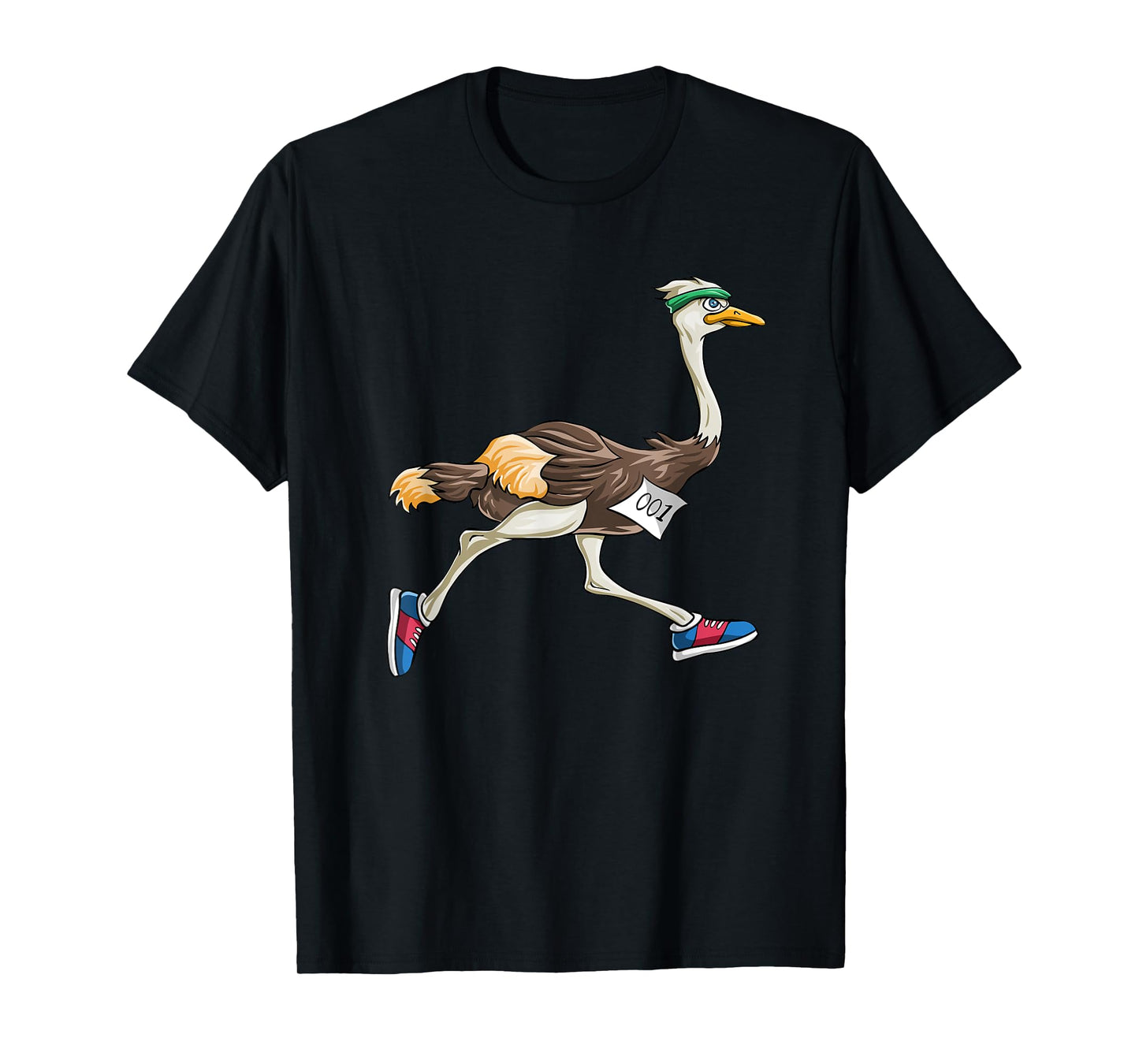 Ostrich Bird Running Marathon T Shirt Gift Women Men Kids T-Shirt
