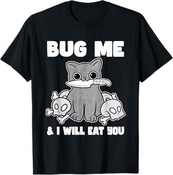 Funny Knife Cat Lover Sarcastic Pet Kitty Cat Men Women T-Shirt
