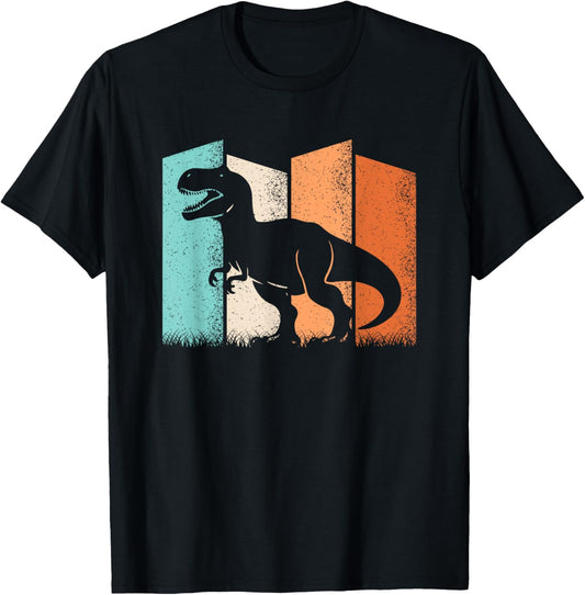 Retro T-Rex Vintage Dino Dinosaur Lover Men Boys Kids T-Shirt