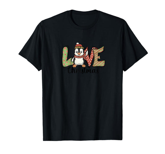 Christmas Penguin LOVE Xmas for Kids, Women, Penguin Lovers T-Shirt