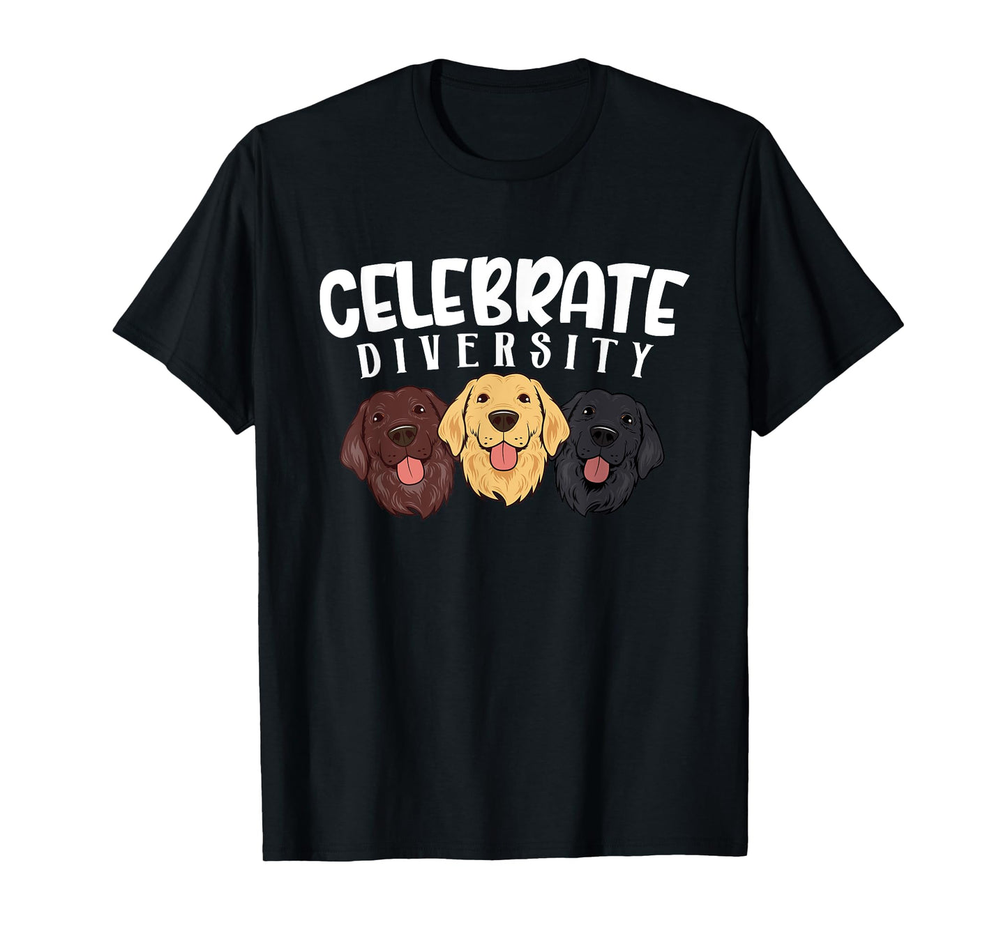 Celebrate Diversity Dog Funny Labrador Retriever Lover Gifts T-Shirt for Men Women Kids