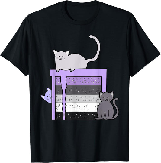 Ace Asexuality Cats T-shirt