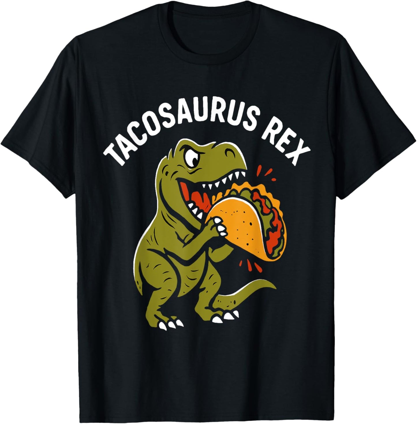 Tacosaurus Dinosaur Eating Tacos Funny T-Rex Mexican Food T-Shirt