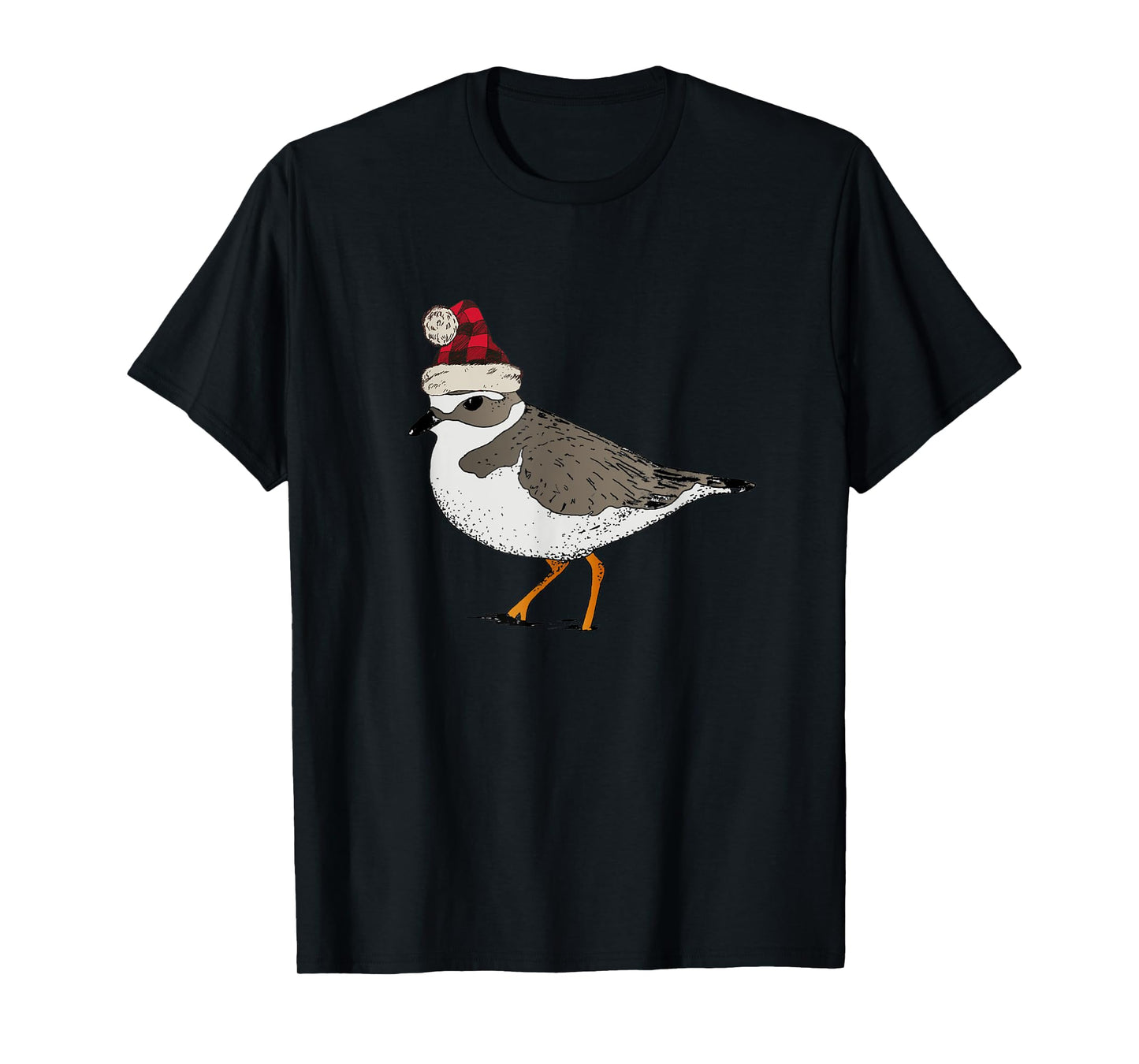 Piping Plover Christmas Shorebird Holiday Bird Birding T-Shirt