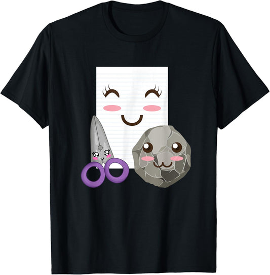 Rock Paper Scissors Shirt Funny Group Halloween Costumes T-Shirt