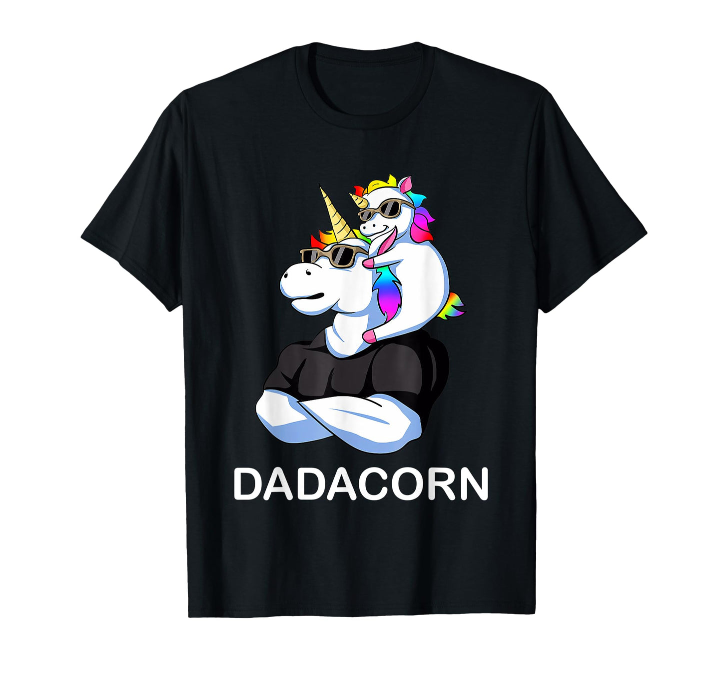 Fathers Day Gift Unicorn Dad Shirt Funny Dadacorn Men T-Shirt