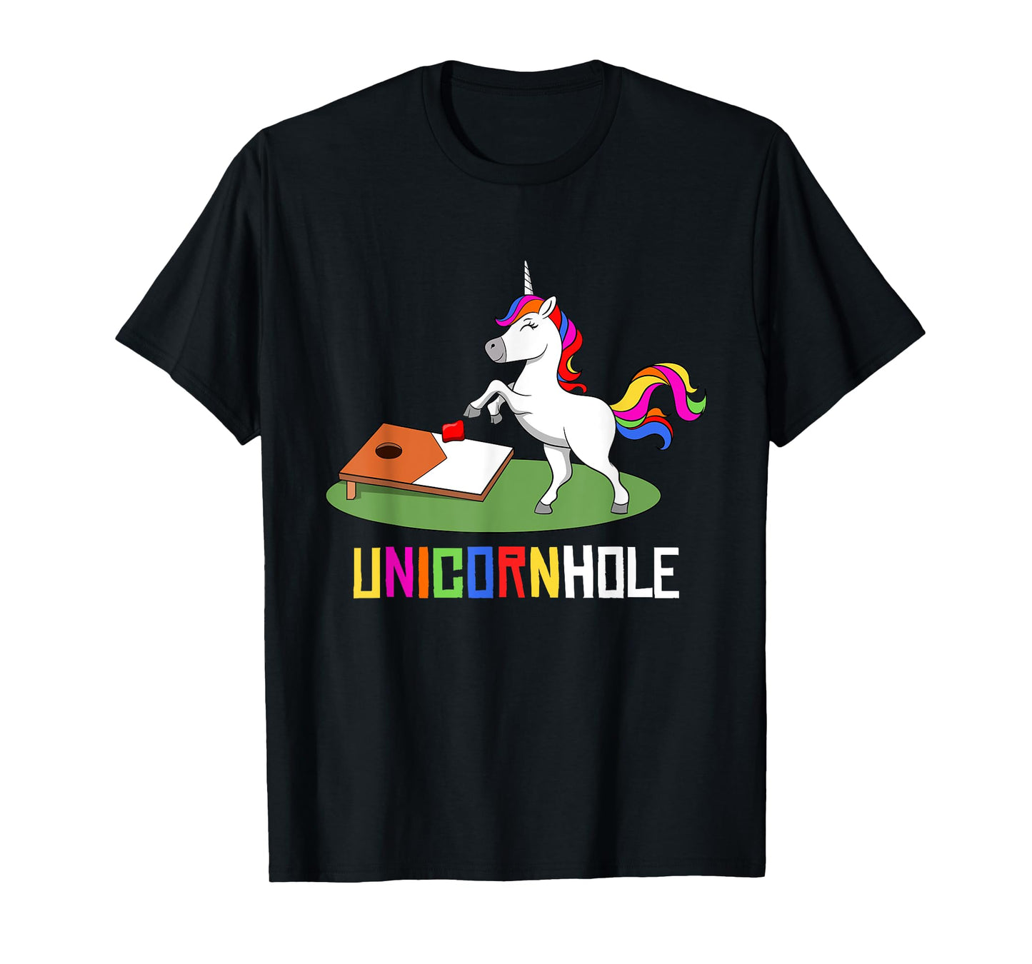 Unicornhole Youth Cornhole Unicorn Women Girl Cornhole T-Shirt