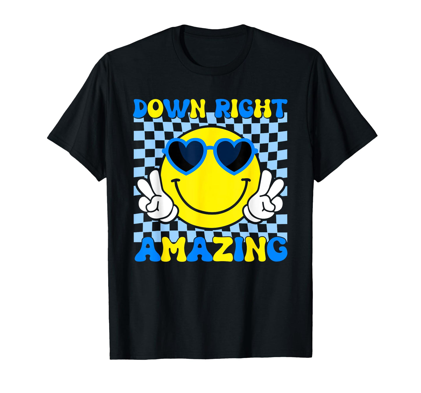 Down Right Amazing Smile Face Down Syndrome Awareness Kids T-Shirt