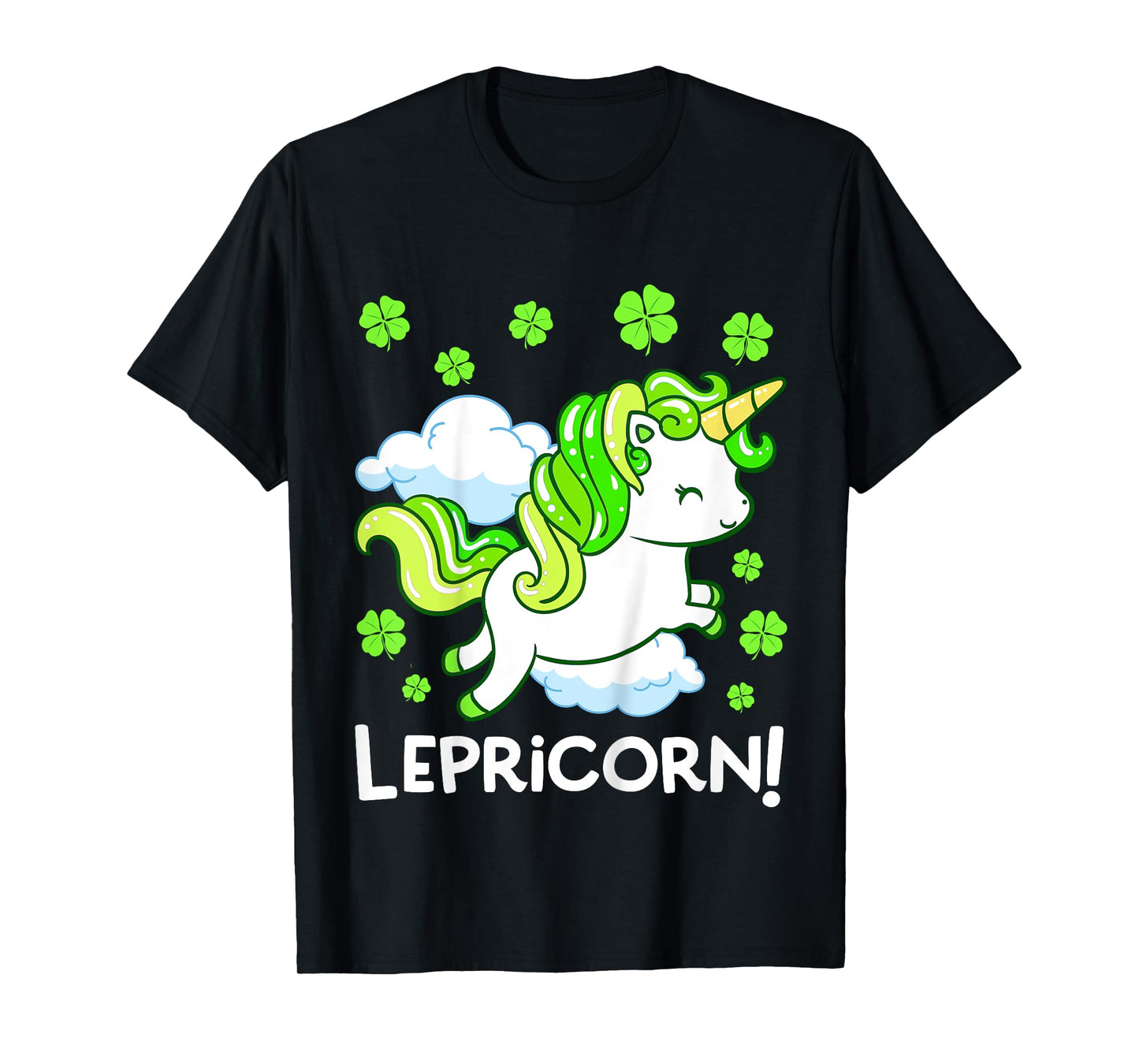 Kids Lepricorn St Patricks Day Unicorn Girls Kids Toddler T-Shirt