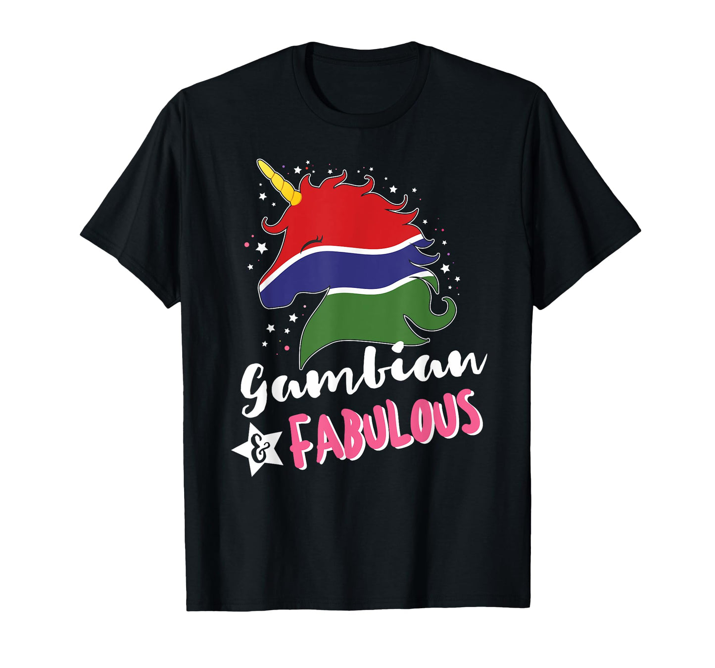 Gambian Unicorn Gambia Flag T-Shirt