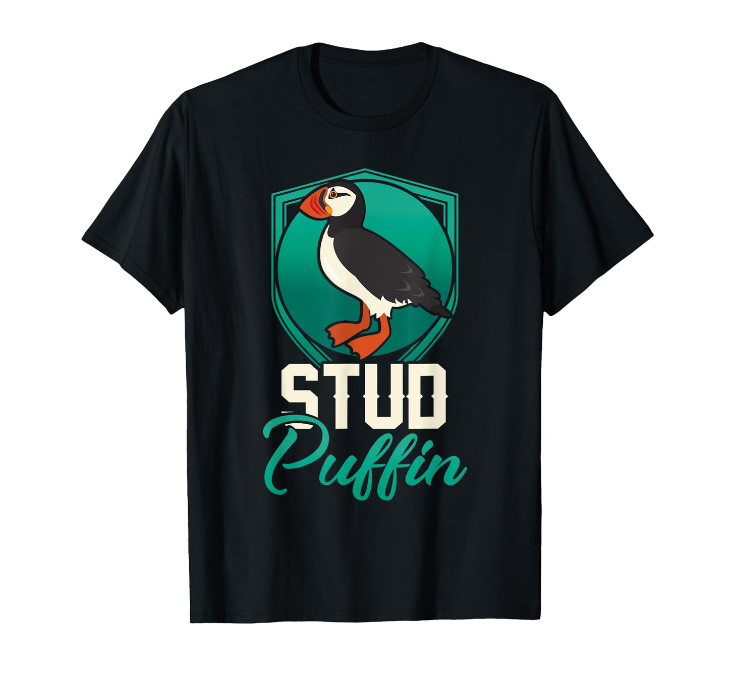 Stud Puffin Seabird & Animal Lover Gift T-Shirt