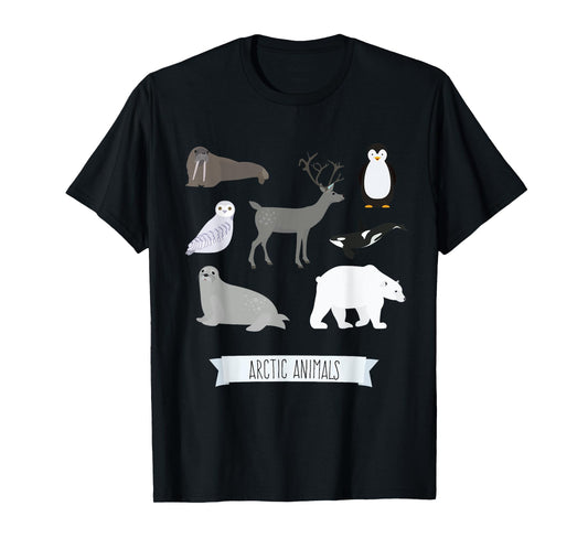 Arctic Animal Gift Collection Cute Animals Gift for Kids T-Shirt