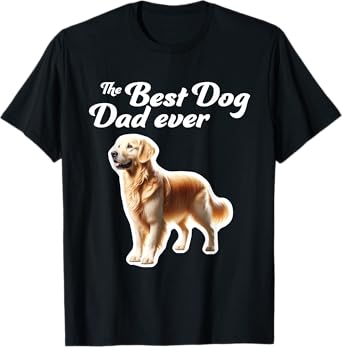 Best Dog Dad Ever - Golden Retriever T-Shirt